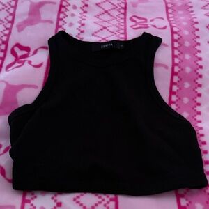 Target Black Sleeveless Crop Top